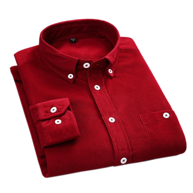 

Рубашка мужская Вельветовая, Осень-зима, плотная, Стандартный крой, Азиатский размер