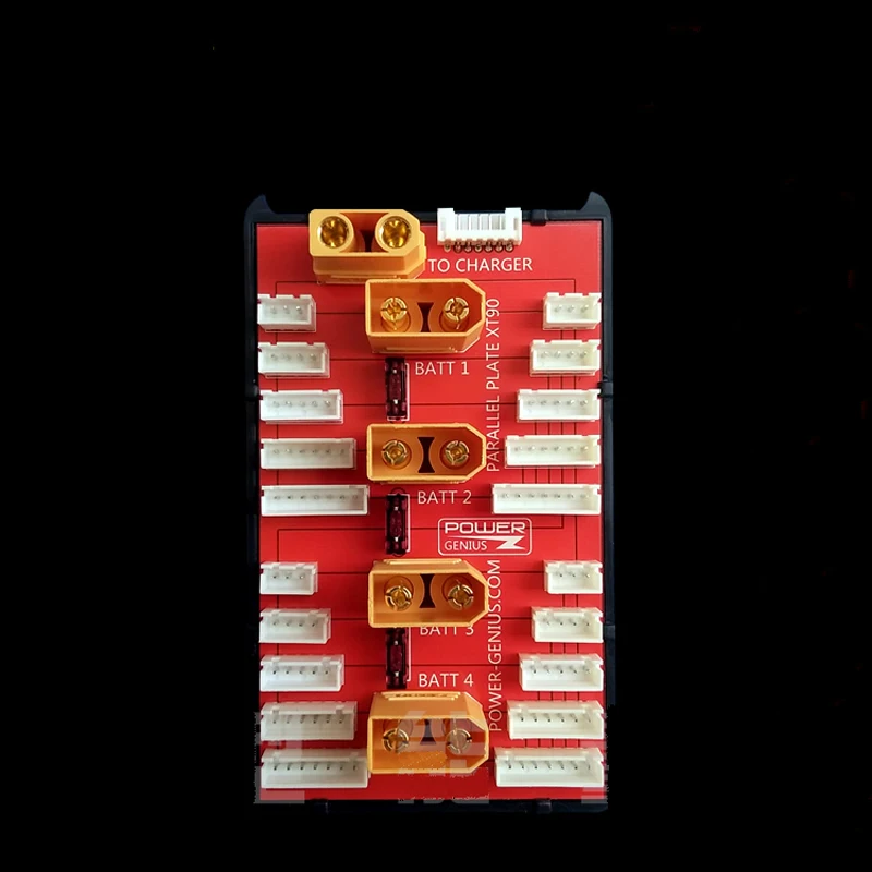 

Hot 4in1 2-6S 2-8S 35A XT90 Parallel Charging Board Lipo Charger Plate Battery Hub Port Safe Quick Charge