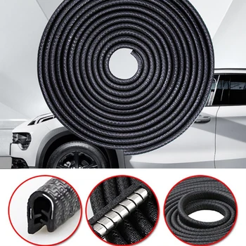 

5 M/Set Automotive Door Edge Rubber Seal, Waterproof, Dustproof, Anti-collision Scratch Protection Sealing Adhesive Strips