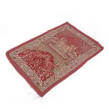 110*70 см красный мусульманский хлопковый ковер, тонкий тип, предметы для культа, украшения для дома, спальни