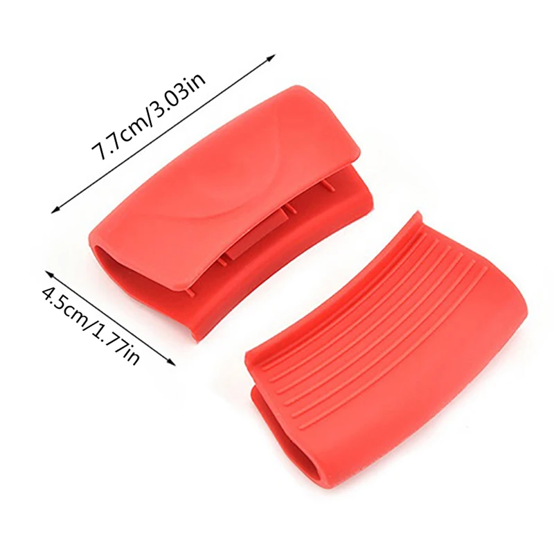 Silicone Pan Handle Cover Grip Silicone Pot Holder Sleeve Pot Glove Pan Handle Cover Kitchen Tools
