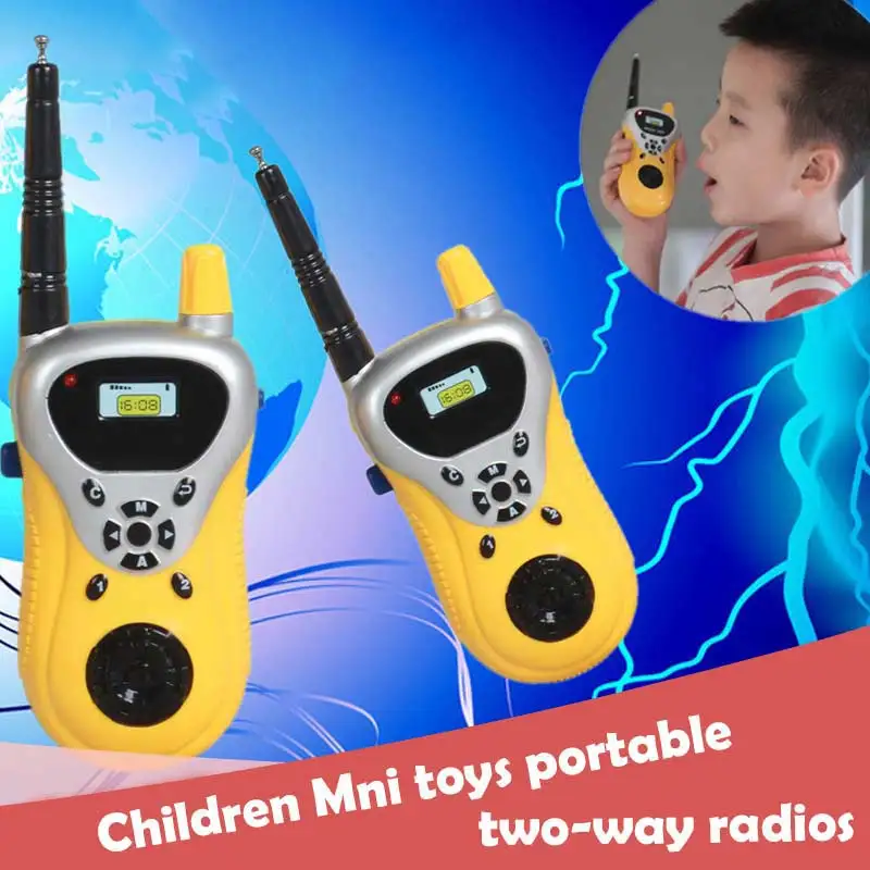 2 шт домофон электронный Walkie Talkie дети ребенок Mni игрушки портативный двухстороннее радио высокое качество