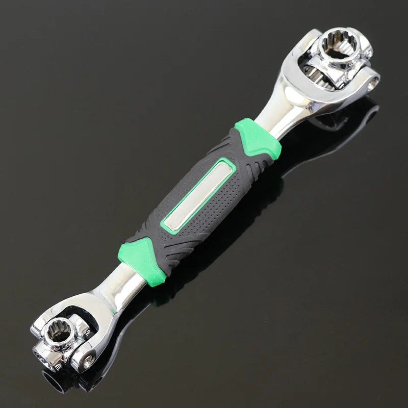 Green wrench Набор торцевых гаечных ключей, Универсальный многофункциональный шестигранный гаечный ключ, многофункциональные инструменты для велосипеда 1/4 5/16 3/8 7/16 1/2 - Цвет: Green wrench