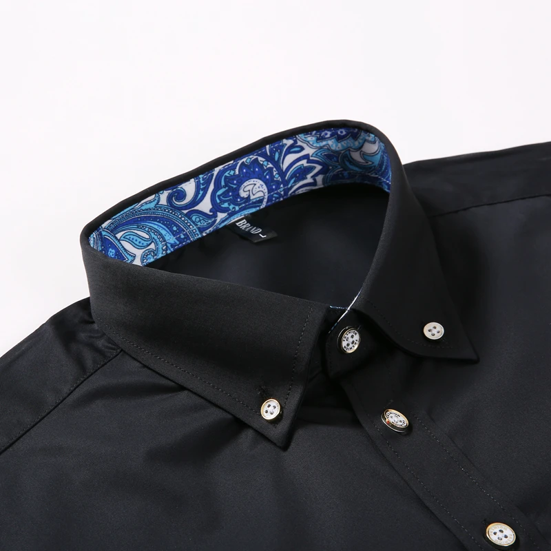 Мода Blusa Camisa Social Masculina Dudalina рубашка с длинными рукавами и принтом Slim Fit Мужская одежда с цветочным принтом Мужская 60% хлопок