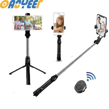 

3 in 1 Wireless Bluetooth Selfie Stick for iphone/Android/Huawei Foldable Handheld Monopod Shutter Remote Extendable Mini Tripod