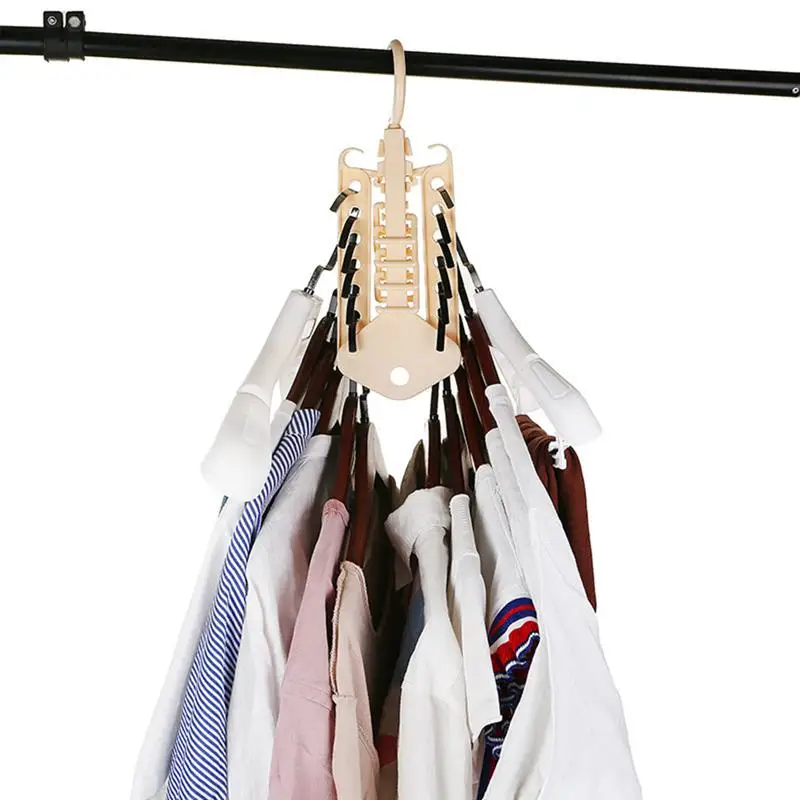 5 pcs Folding Clothes Drying Rack Portable Non-slip Clothes Hanger for Home Traver Coat Hanger Clothes Rack Dormitory