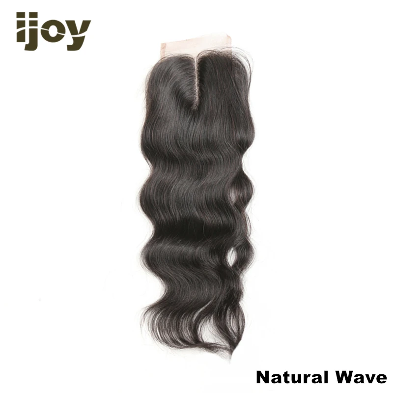 Natural Wave Kinky Curly Hair Closure человеческие волосы для наращивания 4x4 закрытие шнурка натуральный цвет "-20" бразильский кудрявый закрытие Non-Remy IJOY - Цвет: Natural Wave