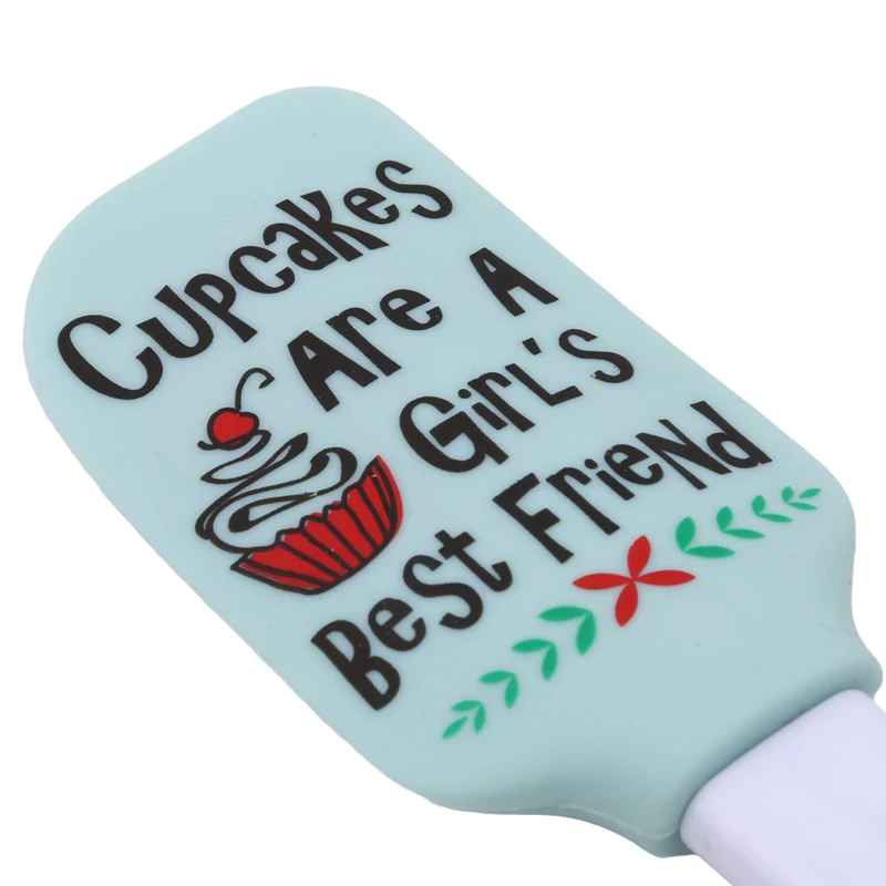 Silicone Spatula Set Food-grade Kitchen Spatulas With Pretty Printing Heat-resistant Cooking Spatula