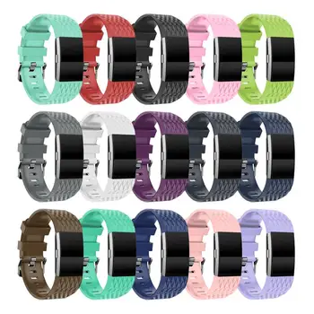 

For F Charge 2 Smart Watch Strap 3D Pattern Smart Bracelet Silicone Replacement Wrist Strap L TXTB1