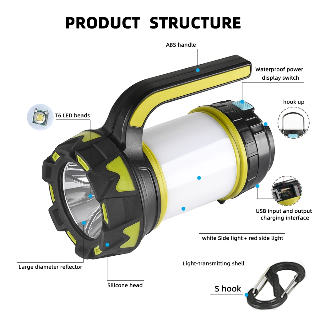 led camping torch