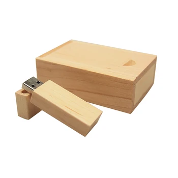 

Custom Logo Wooden Block USB Flash Drive 2.0 Wood Pendrive 128MB 4GB 8GB 16GB 32GB Pen drive Memory Stick U Disk Creative Gifts