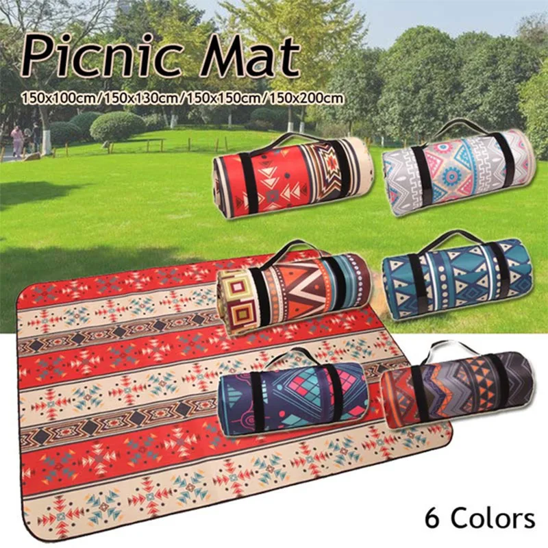 Camping Mat For Family Persia Nation Style Printed Thicken Waterproof