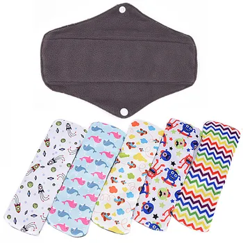 

1pcs Long Panty Liner Menstrual Pad Cloth Bamboo Charcoal Mama Cloth Menstrual Sanitary Reusable Washable Postpartum Legging