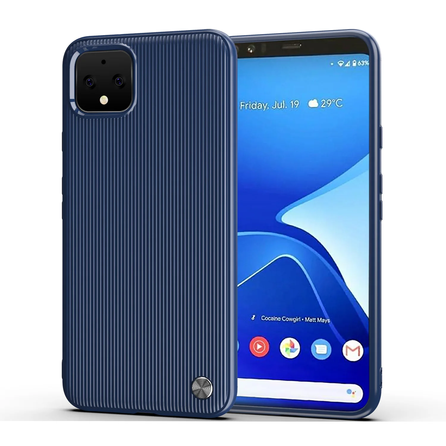 Google Pixel4 XL силиконовый матовый из ТПУ мягкий чехол для телефона Тонкий чехол для Pixel 4 XL бампер чехол из углеродного волокна щетка чехол s