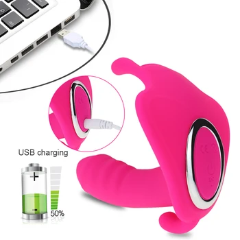 Dildo Vibrator Butterfly G-spot Wearable Vibrator with Remote Control Underwear Sexual Wellness Sex Toys for Women Masturbation 4