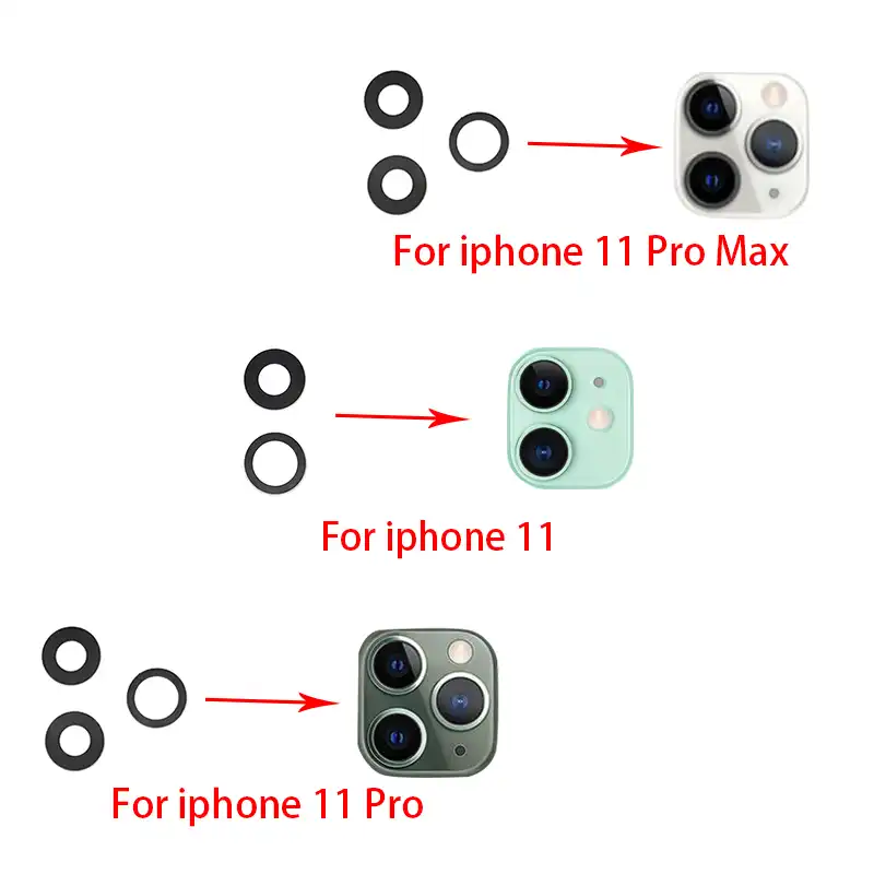 New Back Camera Glass Lens Replacement for Apple iPhone 11 pro max Broken Camera Lens Repair For