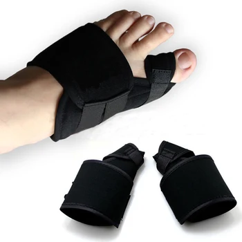

Men Women One Size Foot Care Polyester Keep Straight Black Practical Big Toe For Correction Home Bunion Splint