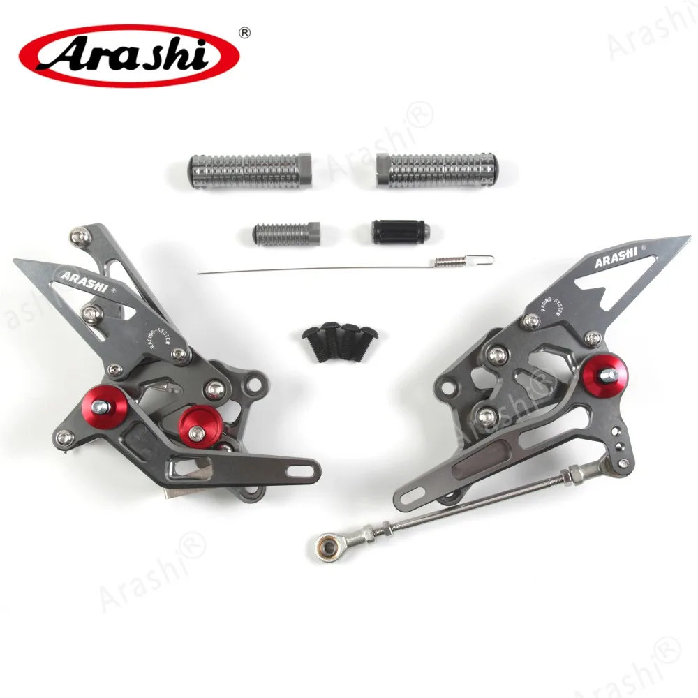 Arashi Rider CNC регулируемая подножка для YAMAHA R3 R25 YZF R3 R25- подножки задние наборы задние наборы из алюминия