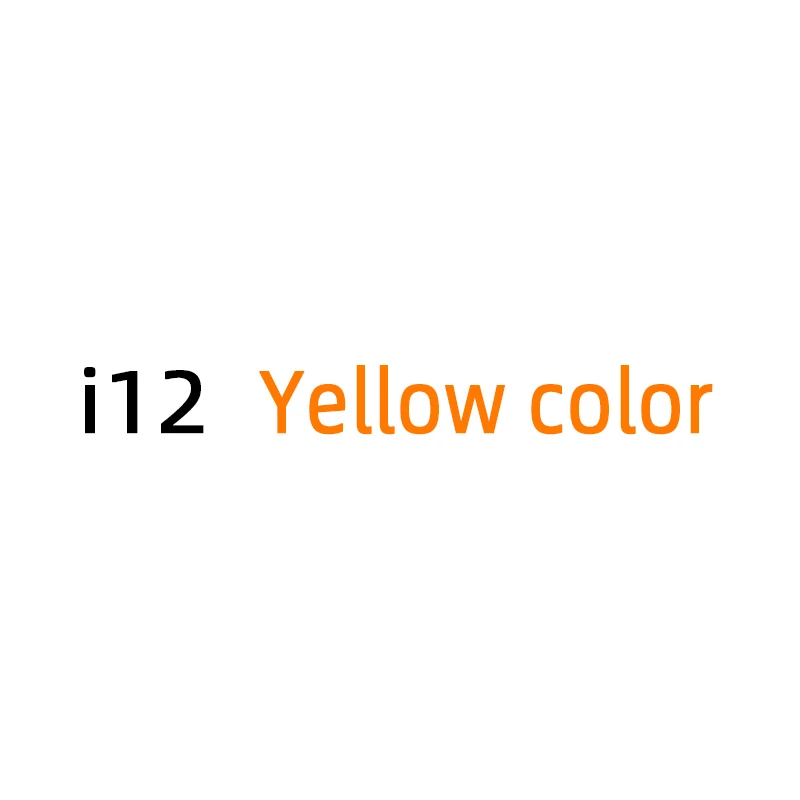 Yellow i12 tws Нет-границы, Прямая поставка, i12 TWS, Bluetooth 5,0, наушники, двойные звонки, стерео, умные, сенсорные наушники для iPhone Pk, I10, i500, I30 - Color: Yellow i12 tws