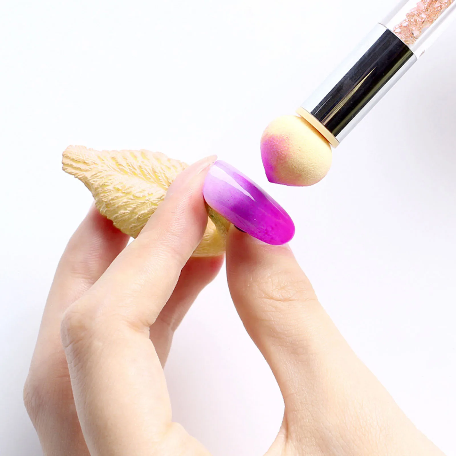 Painting-Tool Sponge-Head Dotting-Brush Shading-Pen Rhinestone-Handle Nail-Art Gradient