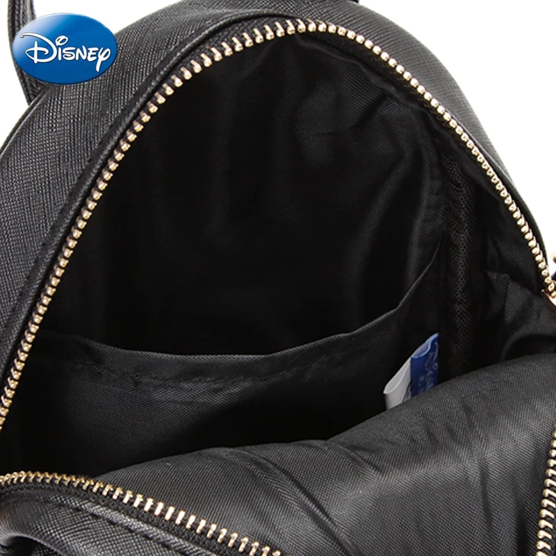 Disney Fashion Ladies Backpacks Boy School-Bag Mickey Mouse Kids Girls Cartoon Bags Casual PU Waterproof Travel Plush Backpack