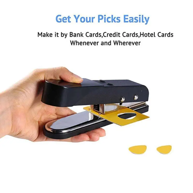 

DIY Manual Guitar Pick Punch Handmade Card Hole Cutter Machine Guitar Accessories Picks Maker Tools 180x48x43mm/7.09x1.89x1.69in