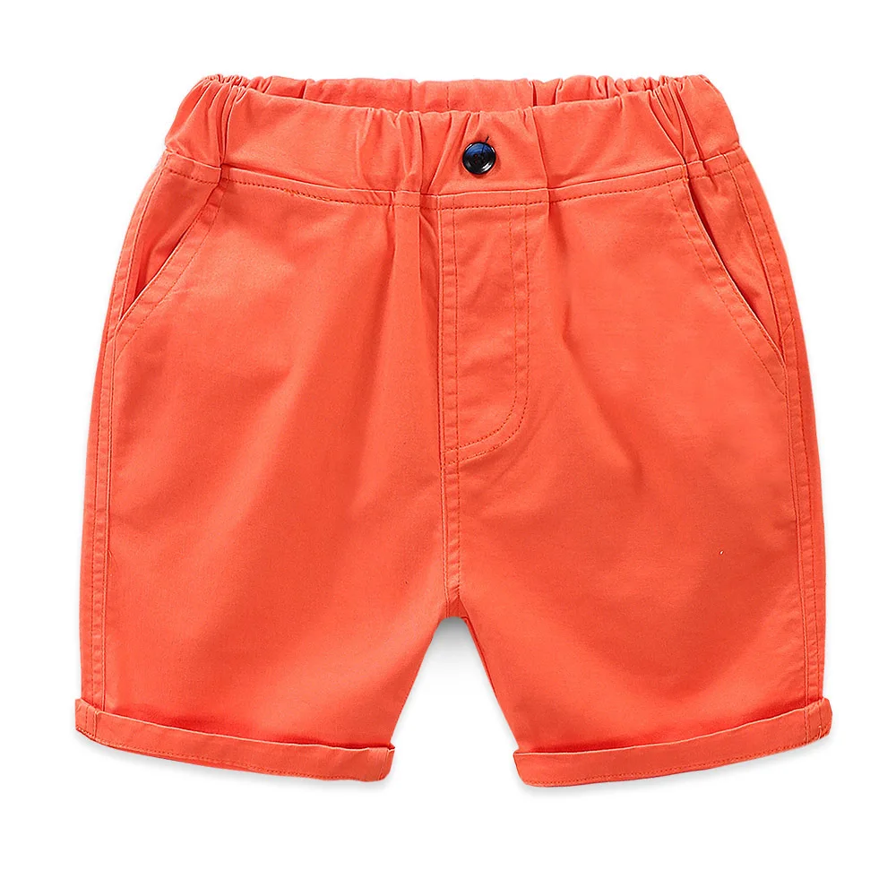 Kids Boys Casual Shorts boys shorts kids denim shorts Summer Solid Color Cotton Baby Girls Loose Beach Shorts Pants Children Clothes 2-8Years