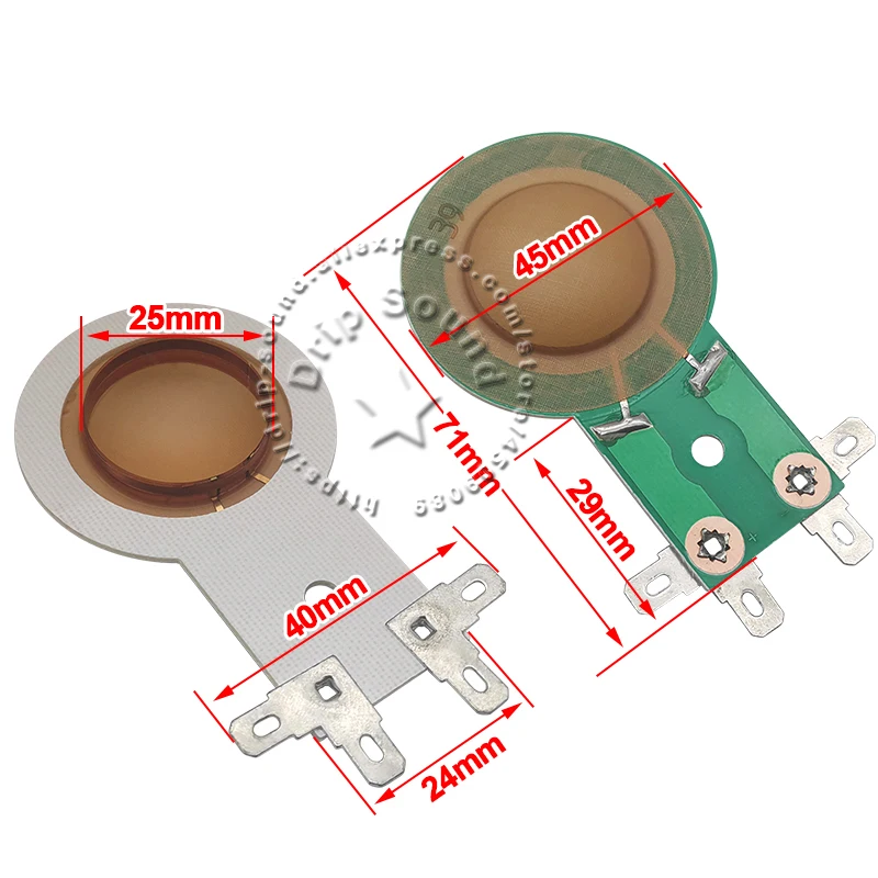 Tweeter à Bobine Vocale 8 Ohms - Pour Home Cinéma Ou Audio Pro, Diaphragme Film Plat, Avec Borniers