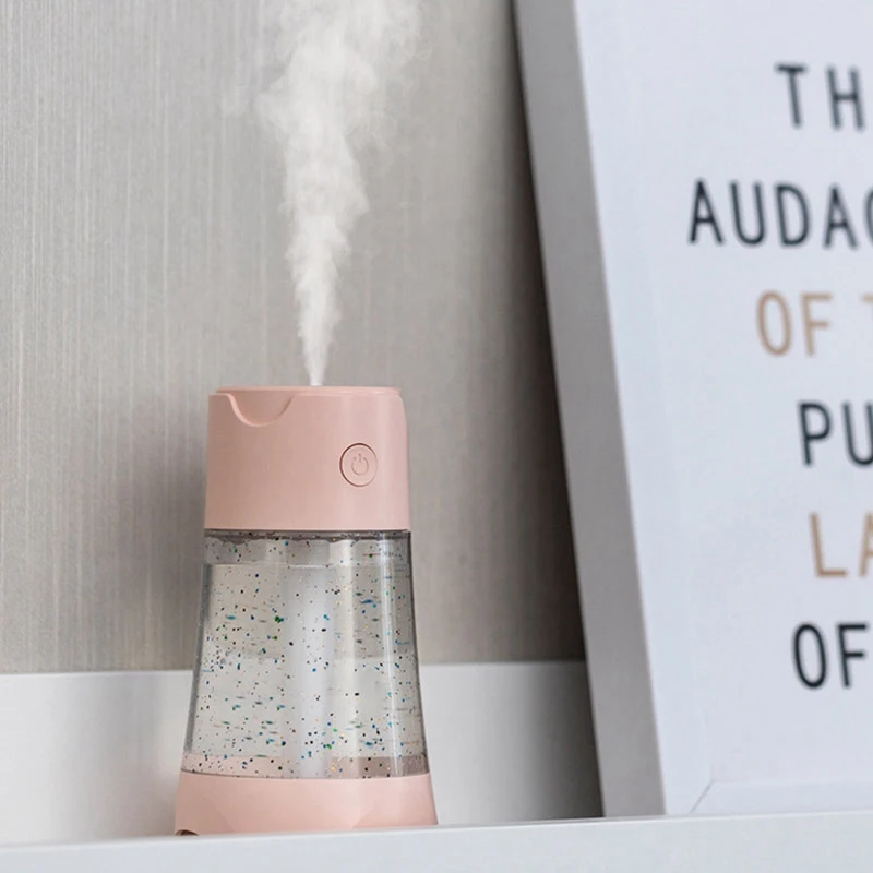 300ML USB Cat Air Humidifier Ultrasonic Humidifier with LED Light Mini USB Fan for Home Office