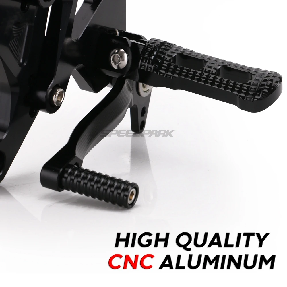 Педаль мотоцикла CNC алюминиевая регулируемая педаль Rearset подножки для ног для Kawasaki Z900 аксессуары
