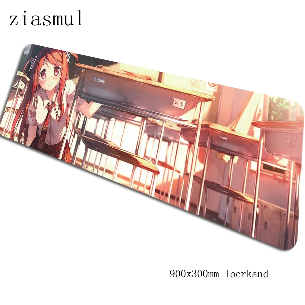 Kawaii коврик для мыши геймер милый 90x30 см notbook коврик для мыши игровой коврик для мыши большой домашний коврик для мыши стол для компьютера коврик для мыши - Цвет: Size 900x300x2mm