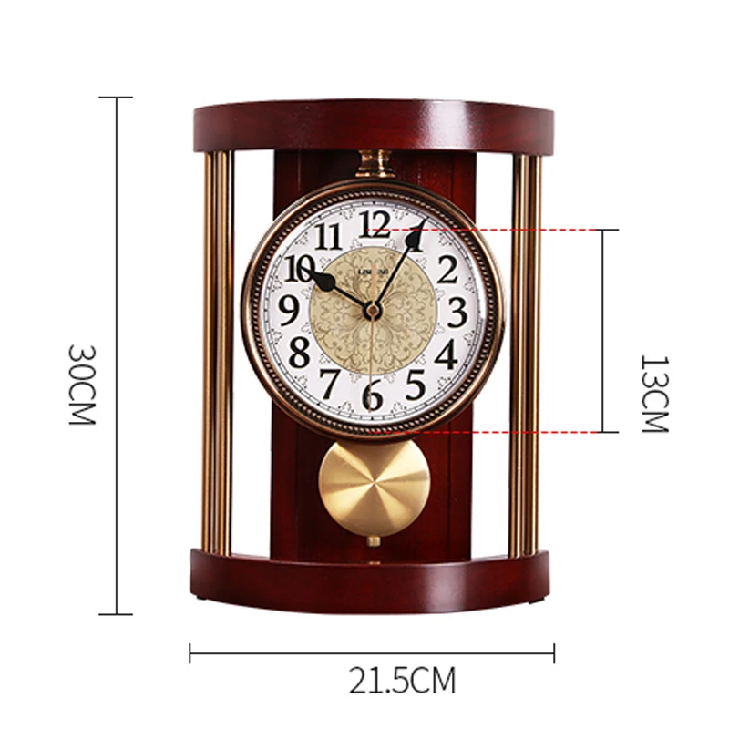 European Desk Clock Antique Vintage Clock Living Room Decoration Desk Clock Mute