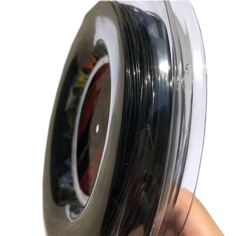 

1 Reel 1.30mm/1.25mm Tennis String 4G Polyester Training Racket String 200m Reel Gym Sport Outdoor Black String