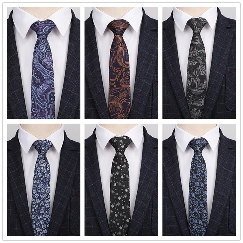 

24 Patterns 7CM width Ties for Men silk paisley Necktie Floral Dot corbatas Formal Men's Tie Wedding Business party OJ07PT