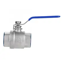 304 из нержавеющей стали Двухсекционный полный порт шаровой клапан без штока 3/" NPT 1000WOG инструменты