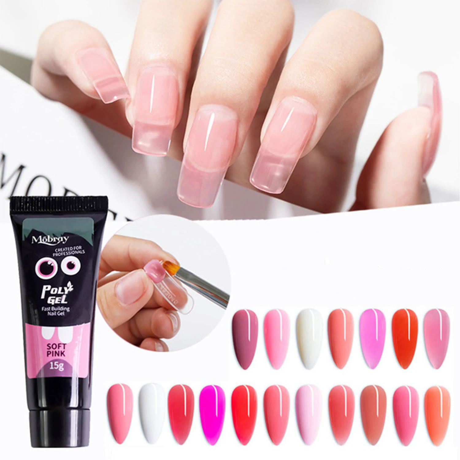 

15 цветов 15 мл полимерный отмачиваемый гель УФ акриловый гель быстрое наращивание ногтей Камуфляжный УФ светодиодный твердый укрепляющий У...