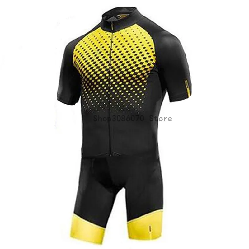 Mavic короткий рукав комбинезон велосипедиста наборы Ropa Ciclismo Велосипедное трико одежда Skinsuit велосипед для триатлона майки гидрокостюм для мужчин - Color: 13