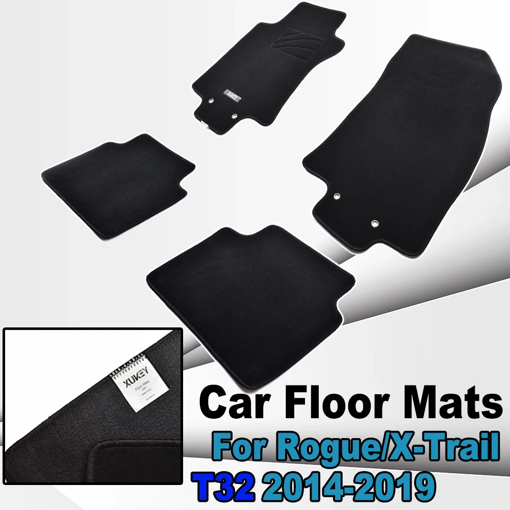 4pcs Car Floor Mat Mats For Nissan Rogue X Trail Xtrail T32 2014 2019