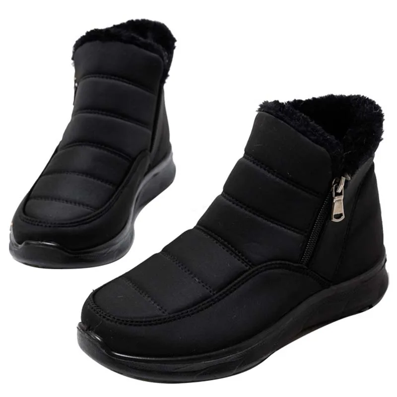 Women'S Boots 2020 Waterproof Shoes For Women Warm Plush Winter Boots Female Women Shoes Ladies Black Boots Sapatos Feminino