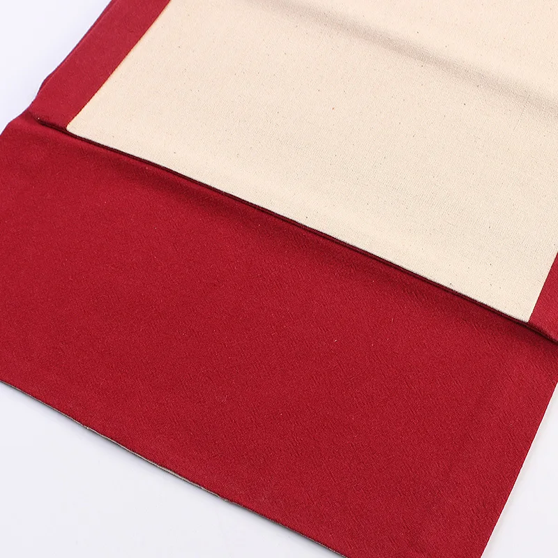 Hand-Painted Linen Zen Tea Banquet Table Runner Tea Ceremony with Zero Chinese Style Flax Cup Mat Fabric Dry Foam Seat Tea Flag