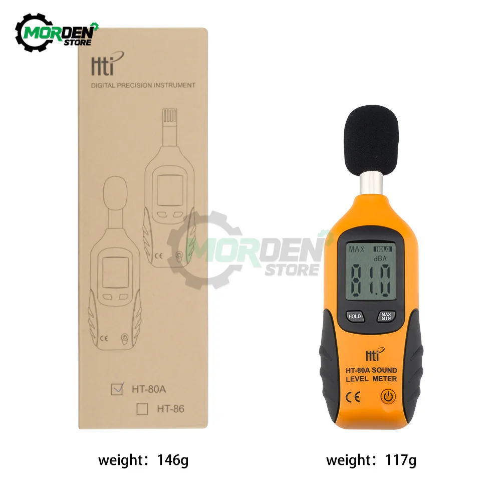 HT-80A  Noise Meter Decibel Meter Digital Sound Meter 30 – 130 dB Audio Noise Measure Device Tool Accessories 6