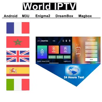 

World IPTV BAbonnement IPTV 4K HEVC Live&VOD Support Android m3u enigma2 Xtream Code Android Smart box Free Trial