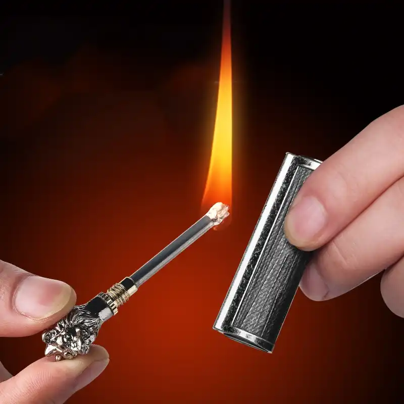 Fiery Reusable Endless Matches Keychain Lighter Permanent Waterproof