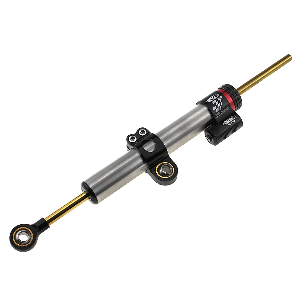 

Universal Motorcycle Adjustable Steering Damper Stabilizer for CBR650F Tracer 900 ZX6R Z1000sx Ninja 400 Triumph Tiger 800