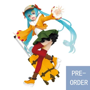 

In stock Original Taito Vocaloid Figure Autumn Version Renewal Hatsune Miku PVC action figurine model figuars
