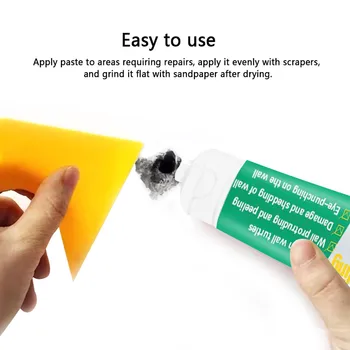 

1pcs Wall Mending Agent with scraper Household Cleaning Wall Repair Cream Wall Holes Cracks Graffiti dirty Nail Repair Agent