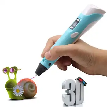 

4-Color Production Abs/Pla 1St 1.75Mm Diy Led Display 3D Printing Pen Children Creative Gift Design Painting Children's Painting