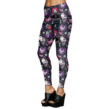 

Cute 3D Full Print Ghost Halloween Leggings for Women Kawaii Girls Halloween Holiday Ghost Leggings Plus Size