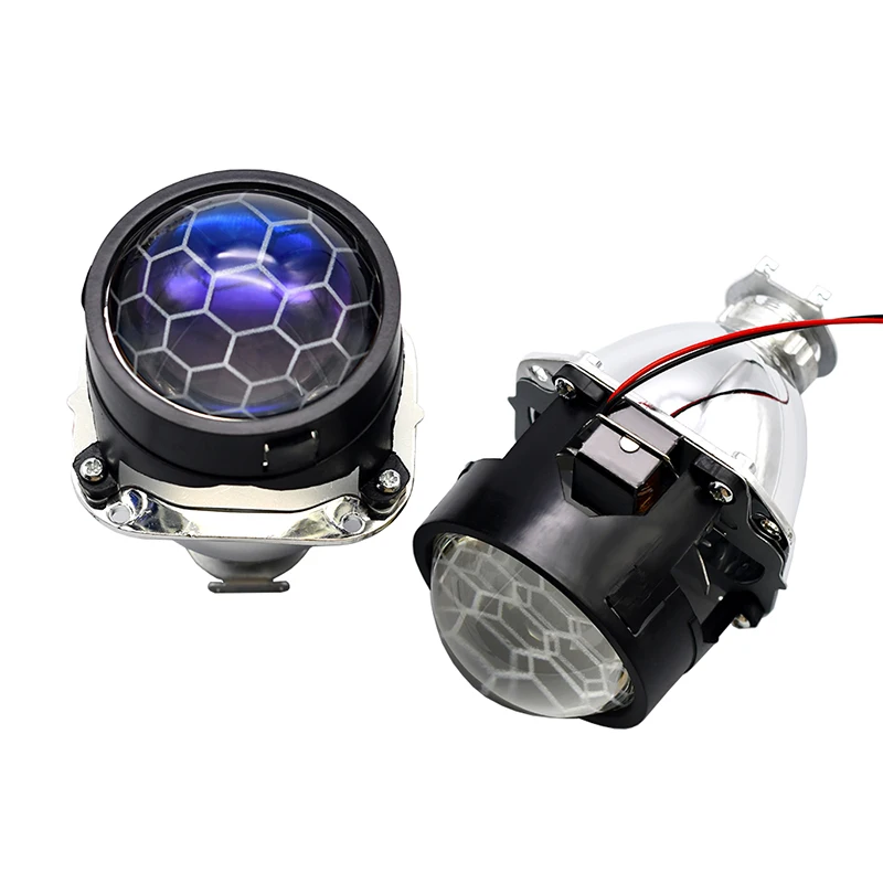 2 шт. Ксеноновые мини-фары с голубым покрытием | Автомобили и мотоциклы