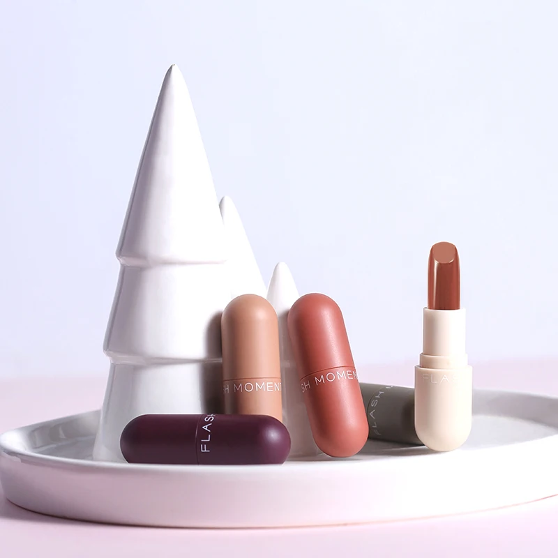 Flash Moment 5 цветов милый мини матовый Набор губной Помады для губ макияж долговечный